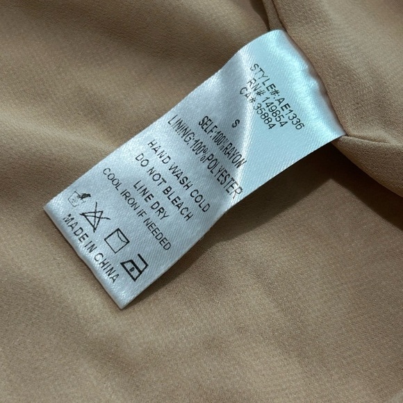 Sadie and Sage Cactus Elegant Tan Shirt Dress Size S - Picture 7 of 8